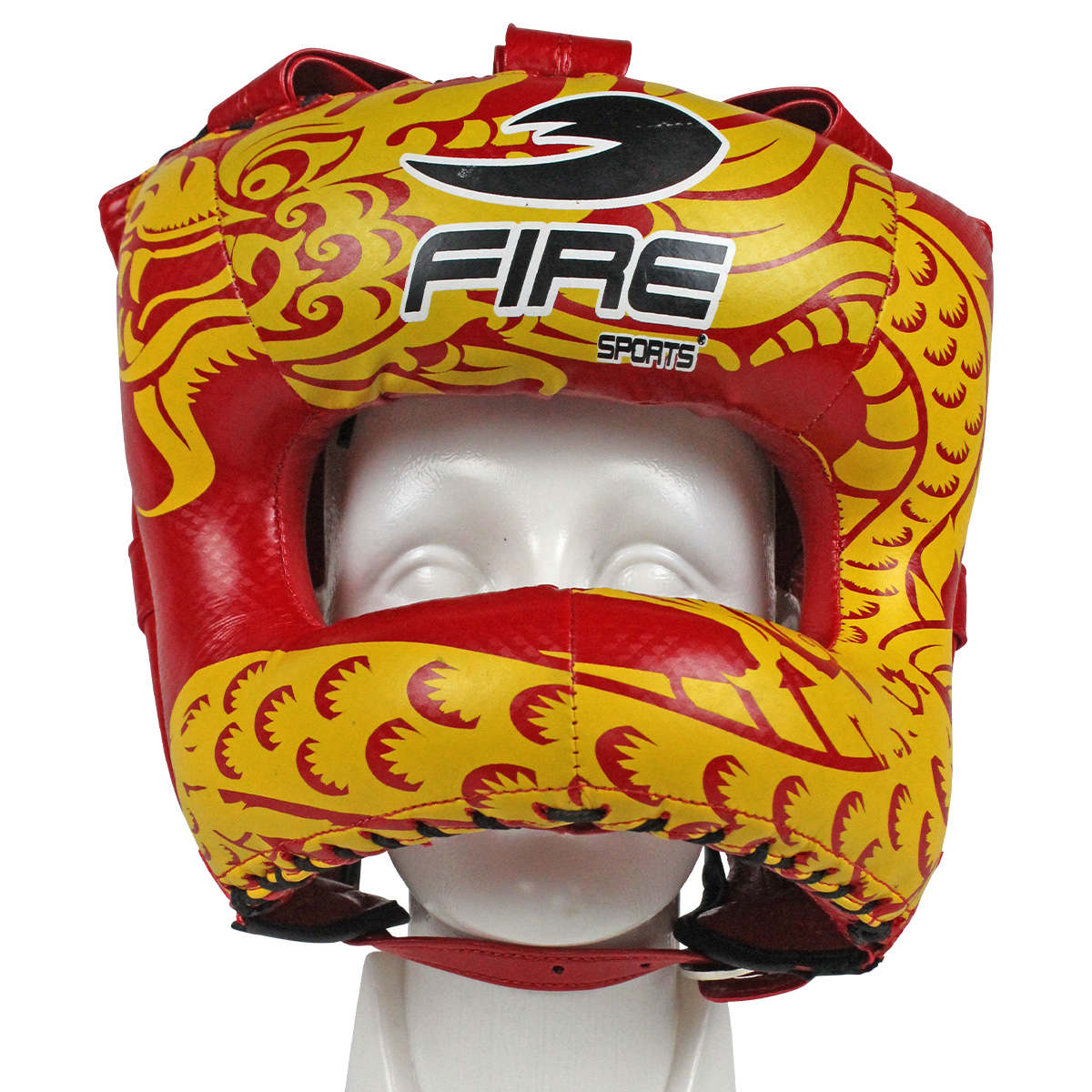 Careta de barra de PVC Fire Sports para box con diseño Dragón.