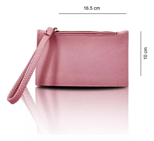 Combo Grenobil Mochila Rosa Pequeña Bolso Crossbody Y Cartera .