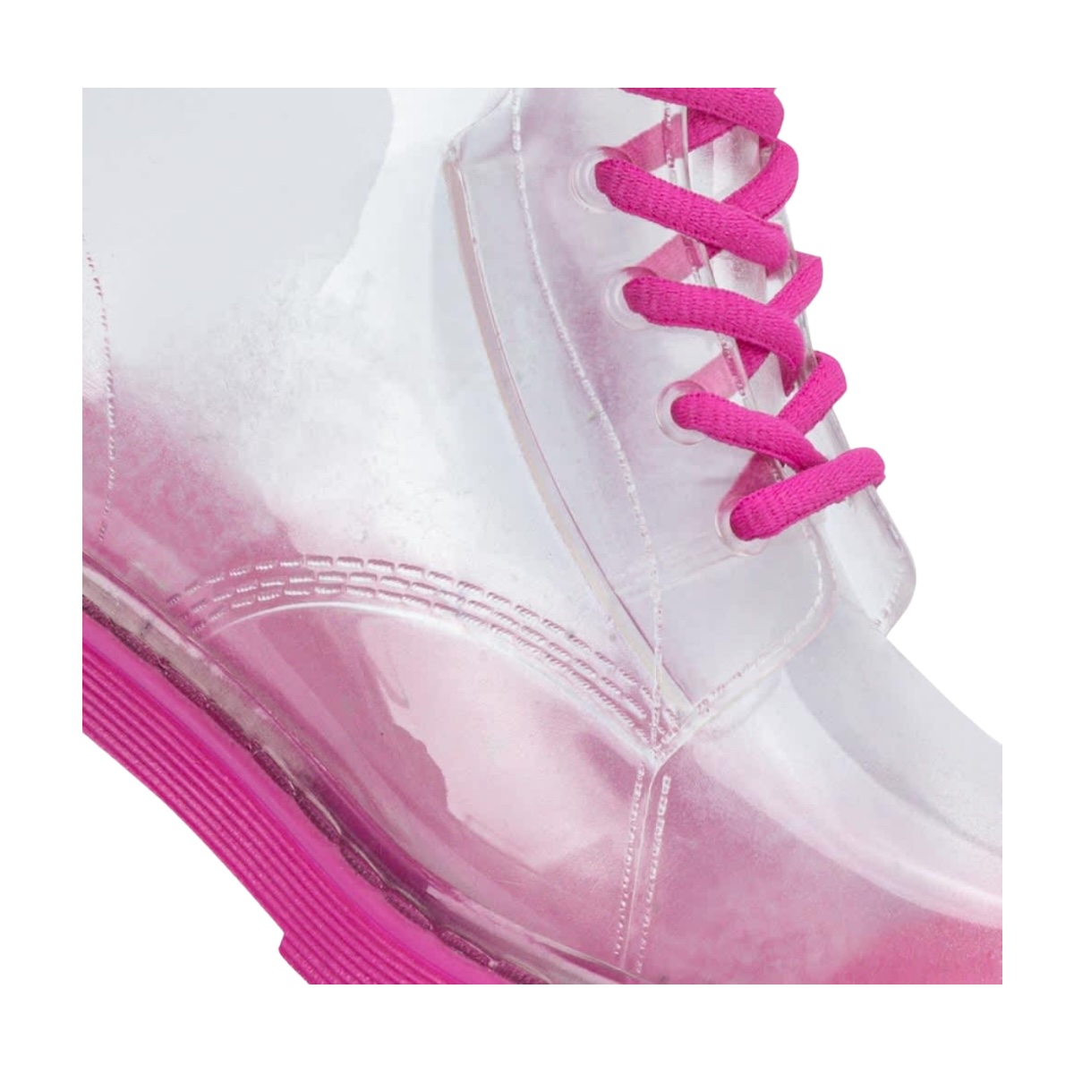 Bota Transparente De Lluvia Pink By Price Shoes