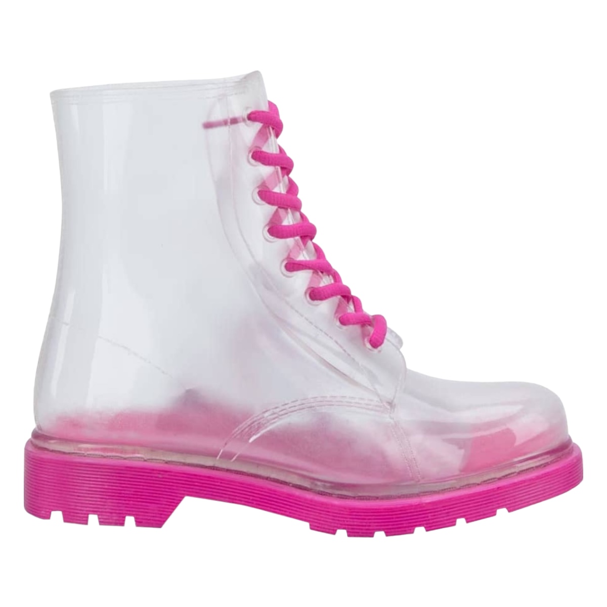 Bota Transparente De Lluvia Pink By Price Shoes