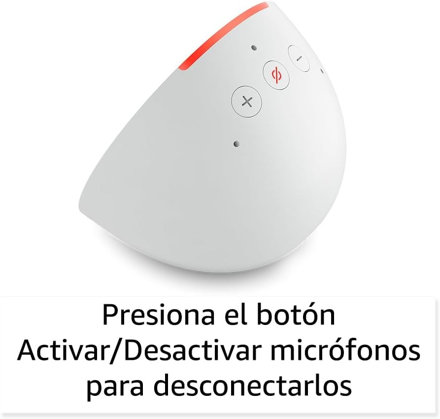Echo Pop Color Charcoal+ Foco Inteligente Certificado Alexa Blanco.