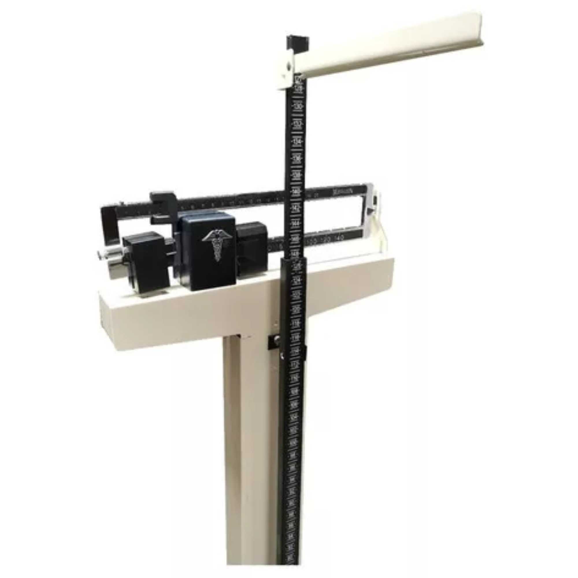 Báscula Mecánica León Con Altímetro Capacidad 160 Kg Color Hueso.