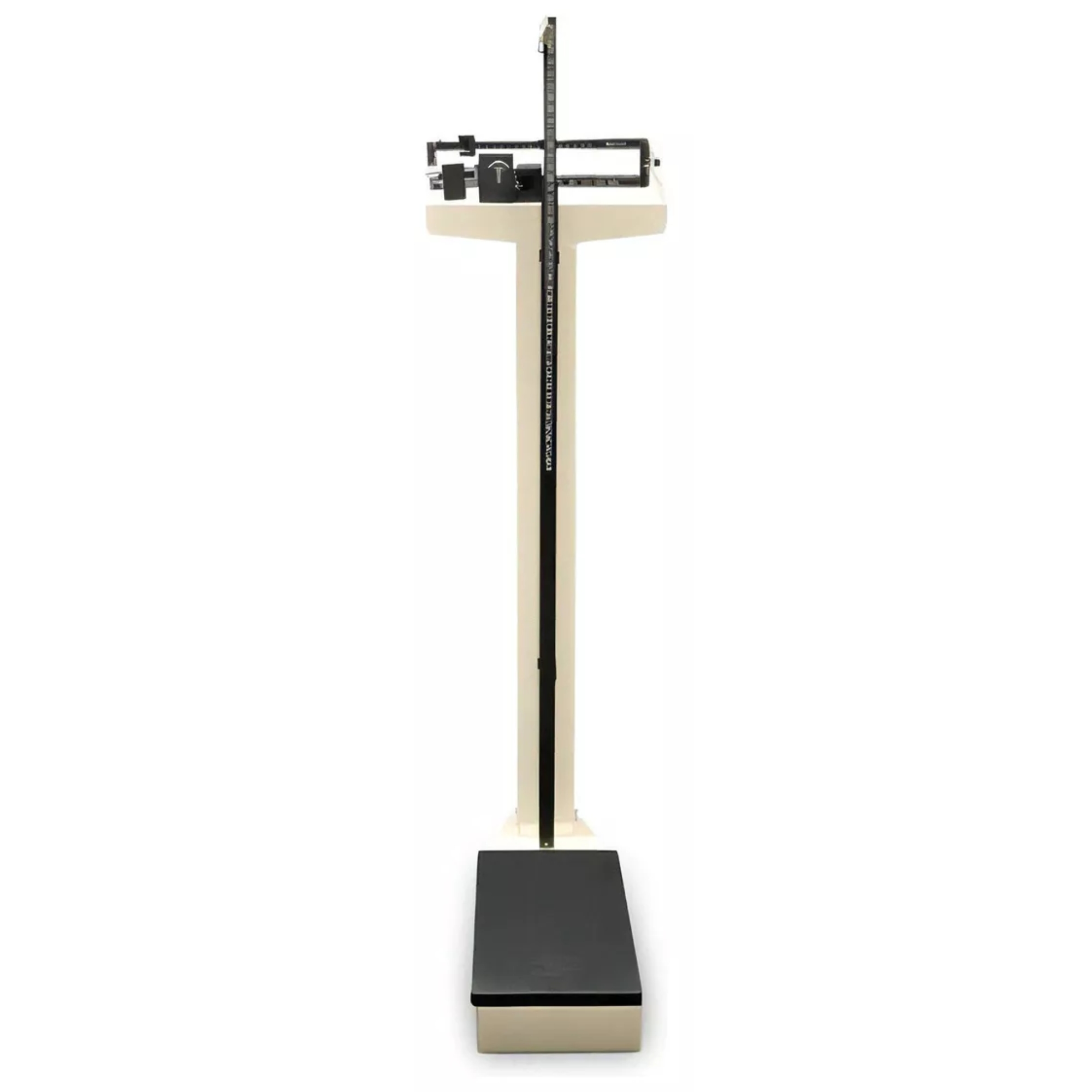 Báscula Mecánica León Con Altímetro Capacidad 160 Kg Color Hueso.
