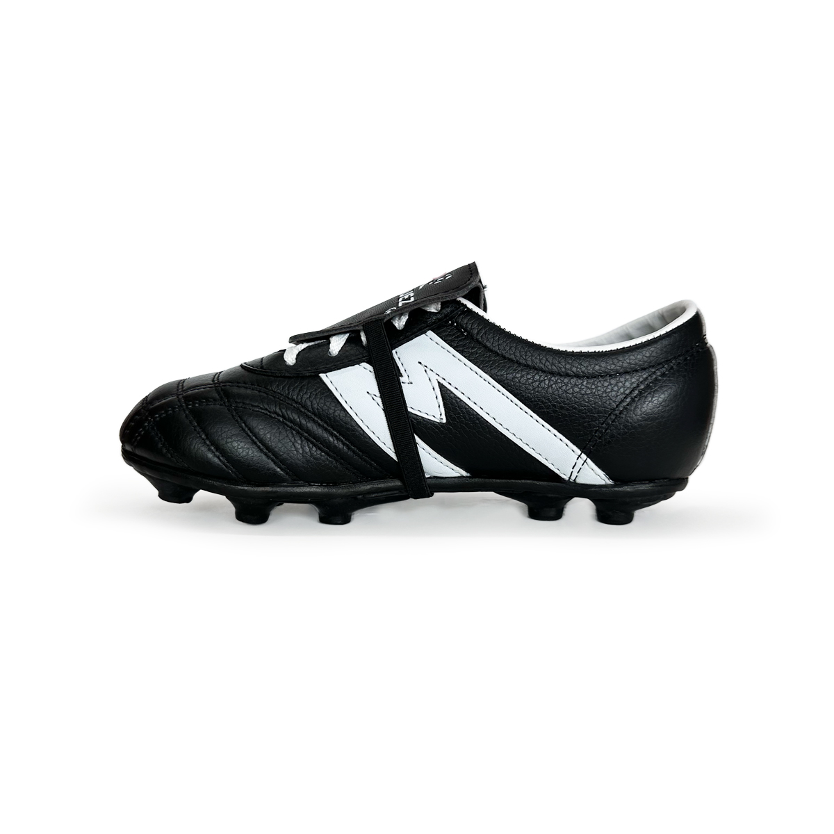 Tenis de fútbol Tachos MANRIQUEZ Niño MID TM Negro/Blanco.