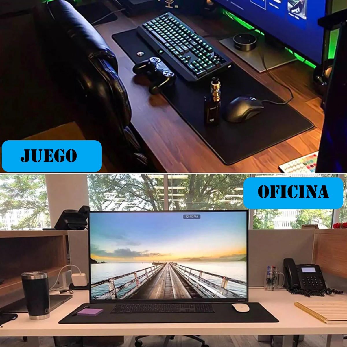 Mouse Pad Gaming dragon blanco juego alfombrilla goma Antideslizante compu Pc Lap 90*40cm XL cel