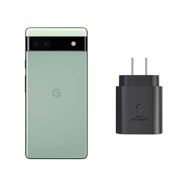 GOOGLE PIXEL 6A 128 GB 6 GB RAM VERDE REACONDICIONADO + CUBO CARGA RAPIDA.