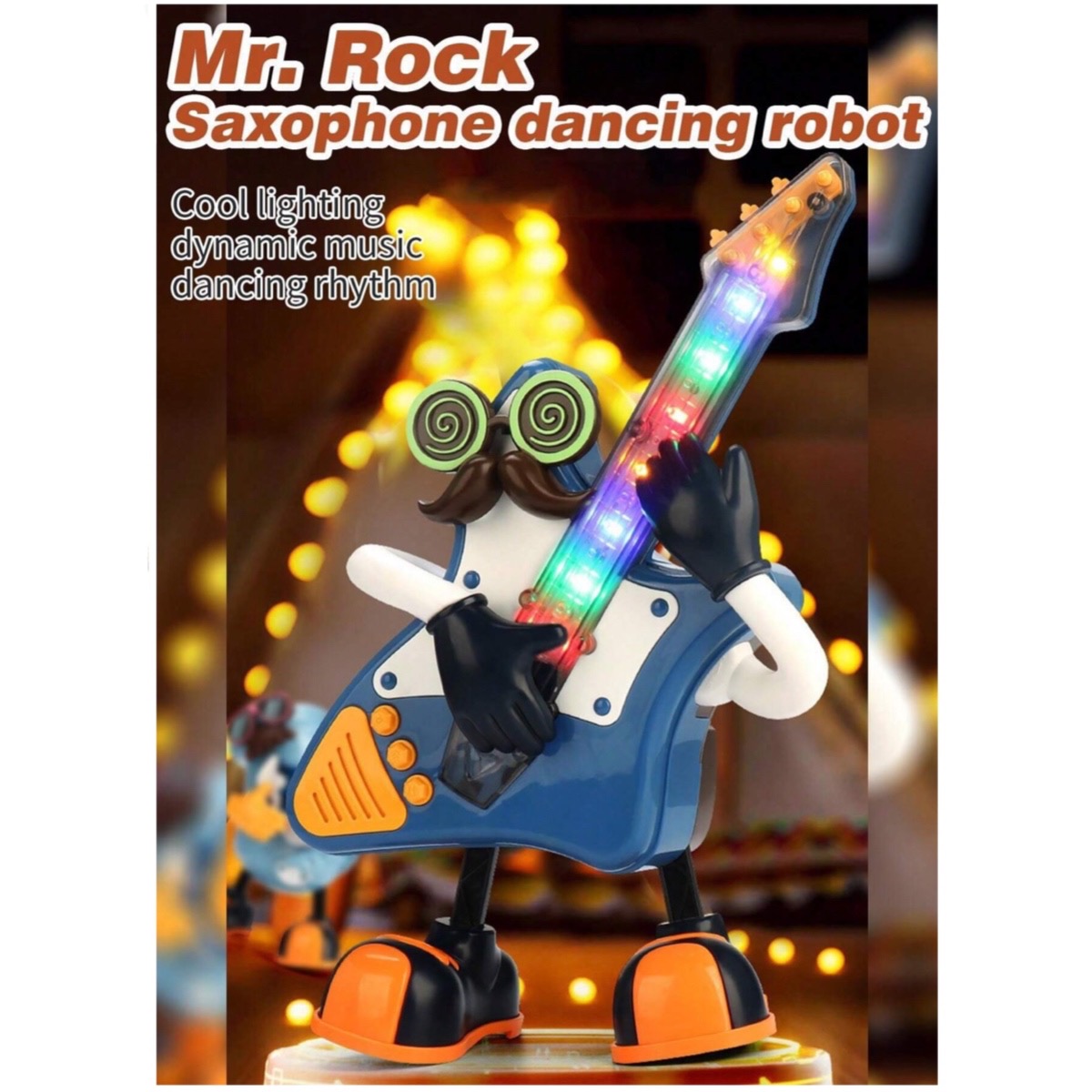 Robot Bailarín Mr. Rock Musical Y Luces Juguete Electrónico.