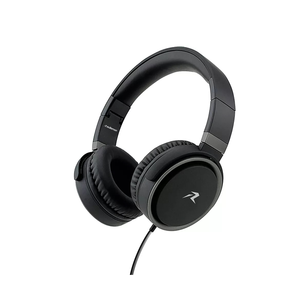 Audífonos Diadema Micrófono Hd Plegables Aux. 3.5mm Redlemon Color Negro