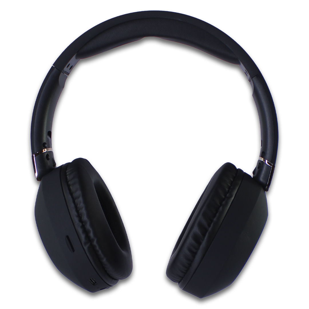 Audífonos Stich Negro Cascos Inalambricos Con Luz Led.