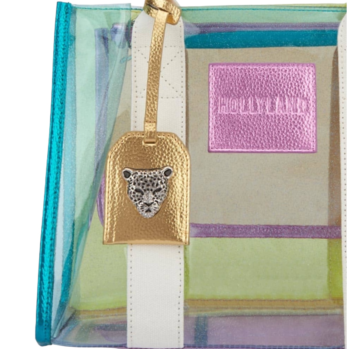 Bolsa Transparente Con Brillos Holly Land