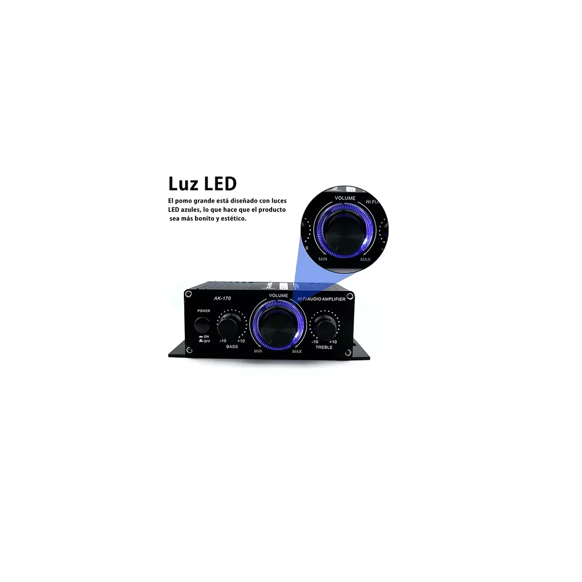 Amplificador De Audio Bluetooth 2 Canales Para Auto