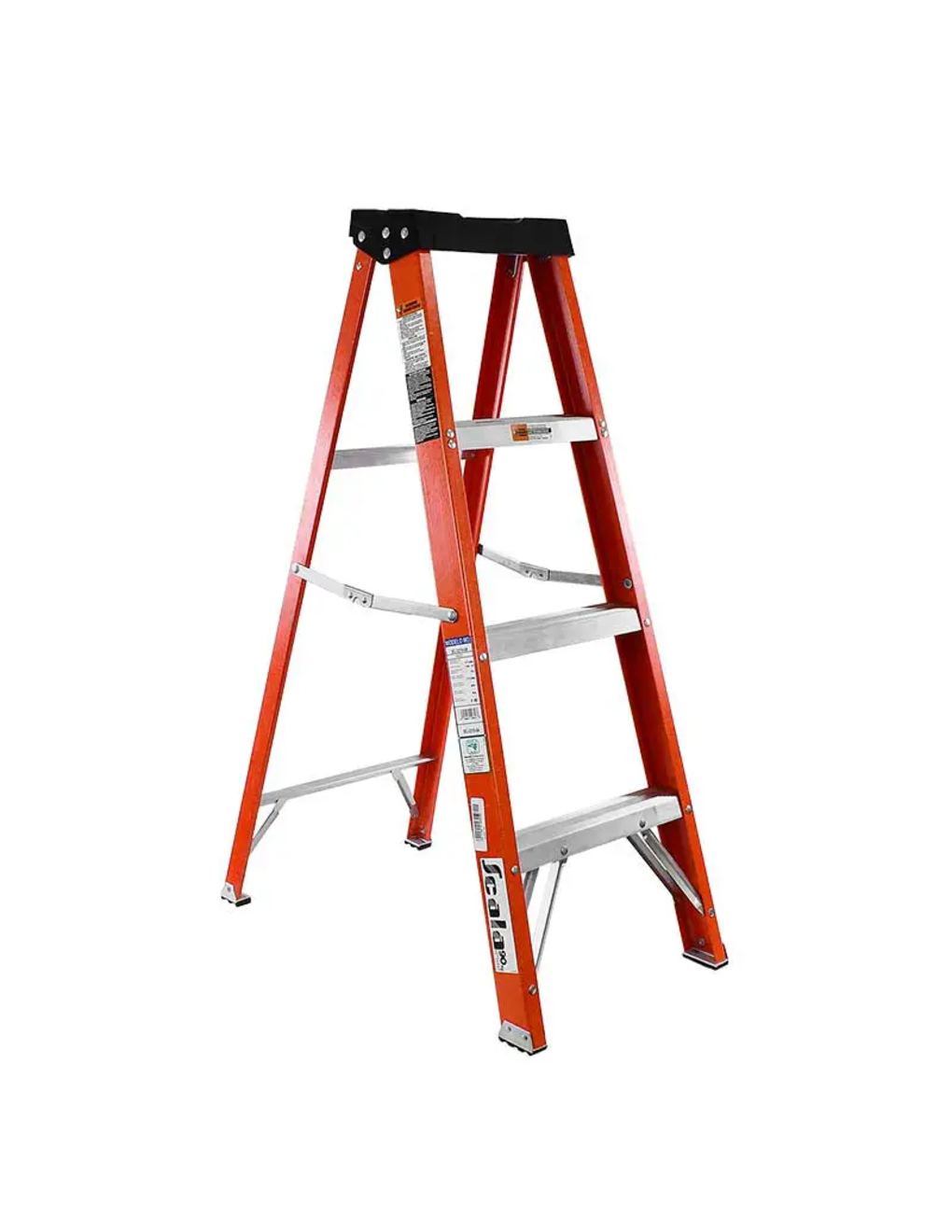 Escalera de tijera de fibra de vidrio de 1.22 mts No conduce electricidad!.