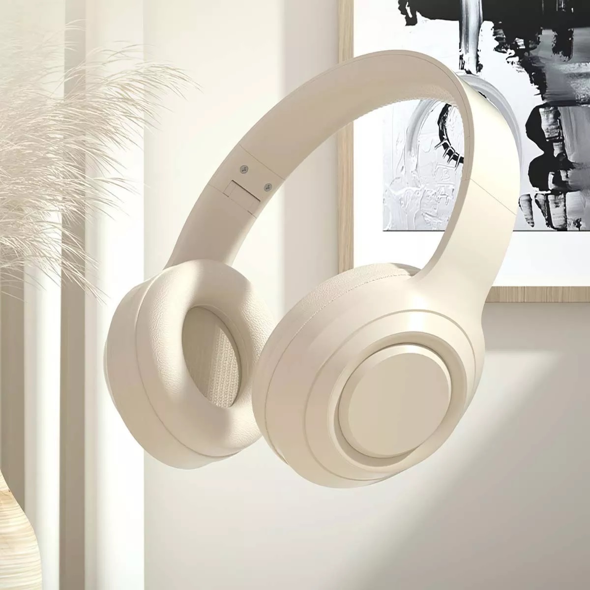 Audífonos De Música Inalámbricos Gamer Con bluetooth Beige