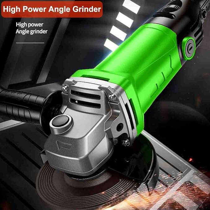 MCSWKEY Amoladoras angulares, Mini Esmeriladora de 6 Opciones de Velocidad Variable, Esmeriladora de Mano 2000W, Amoladora Angular de Ajuste para Pulir Accesorios para Cortar y Moler.