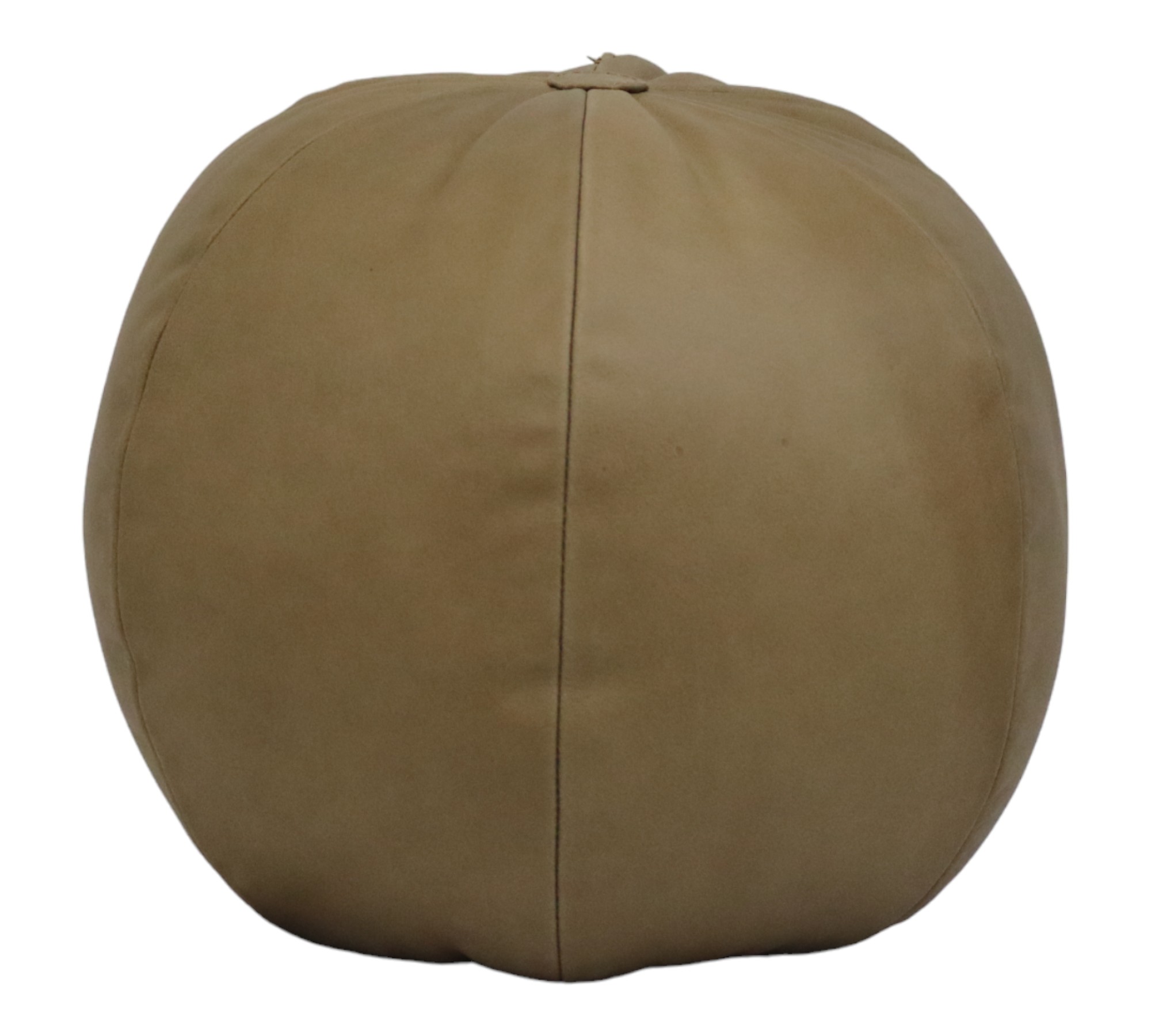 Cojín Esfera Arena Piel Genuina Decorativo Pelota 27 cm.
