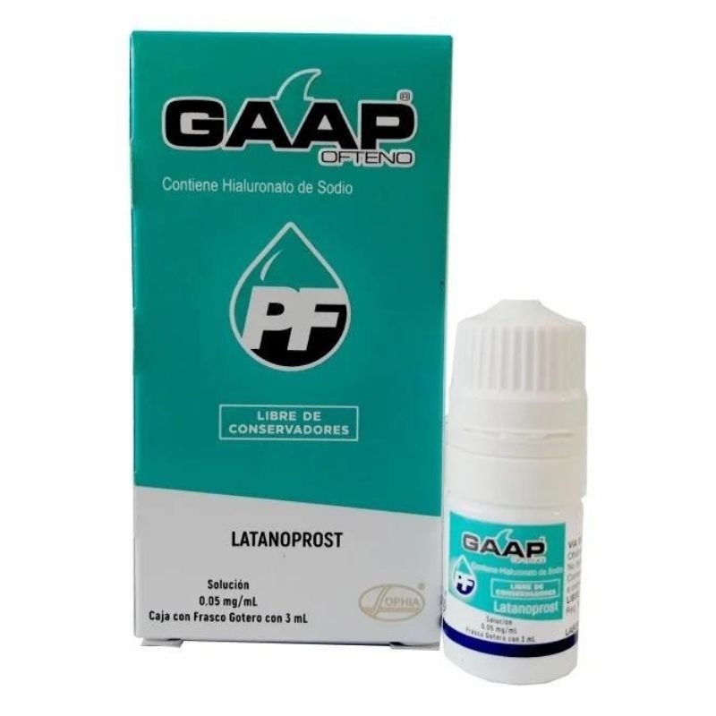 GAAP OFTENO SOLUCION OFTALMICA CON 3 ML, Latanoprost