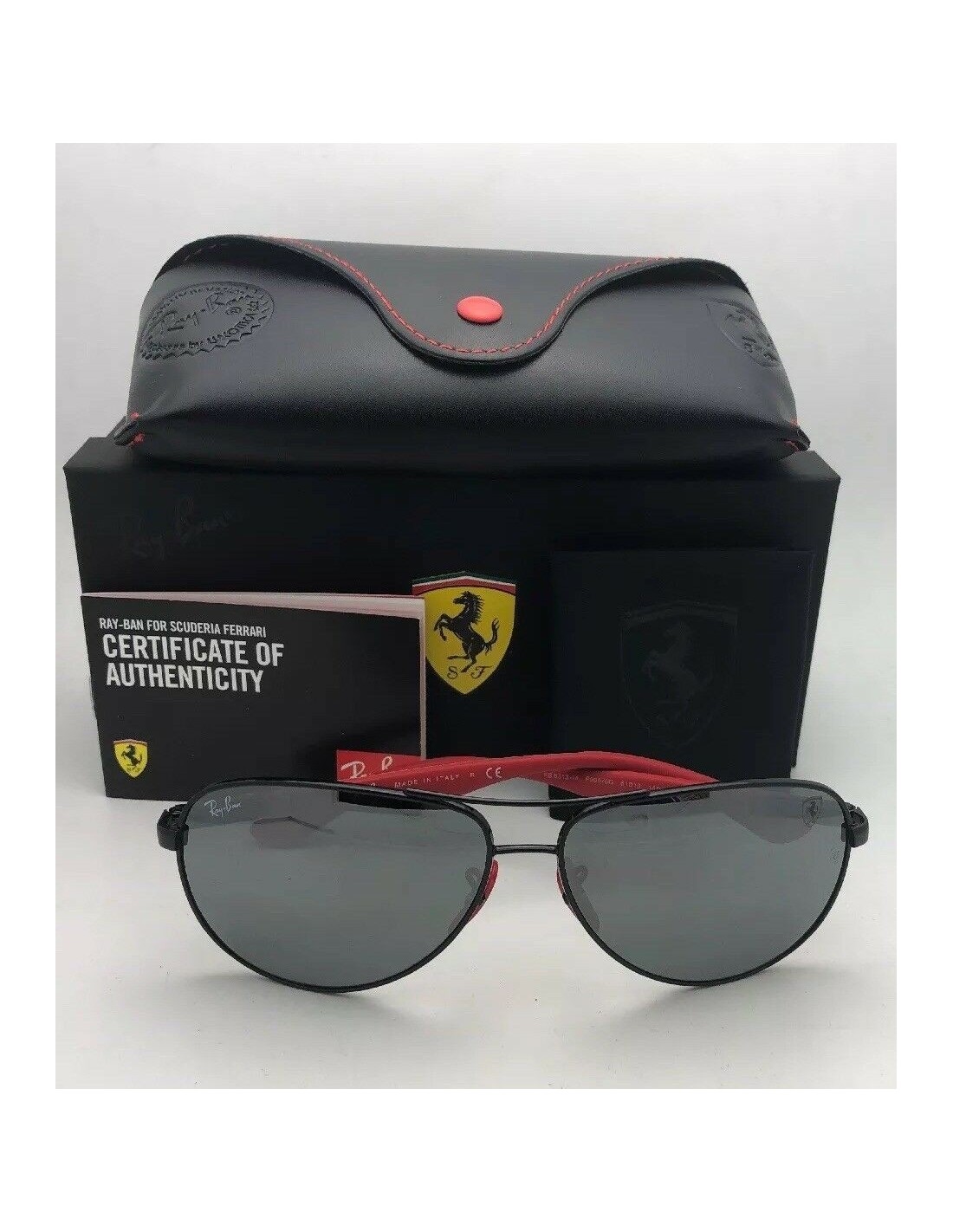 Lentes de sol Ray Ban RB8313M F009/6G Aviator Scuderia Ferrari Fibra de carbono