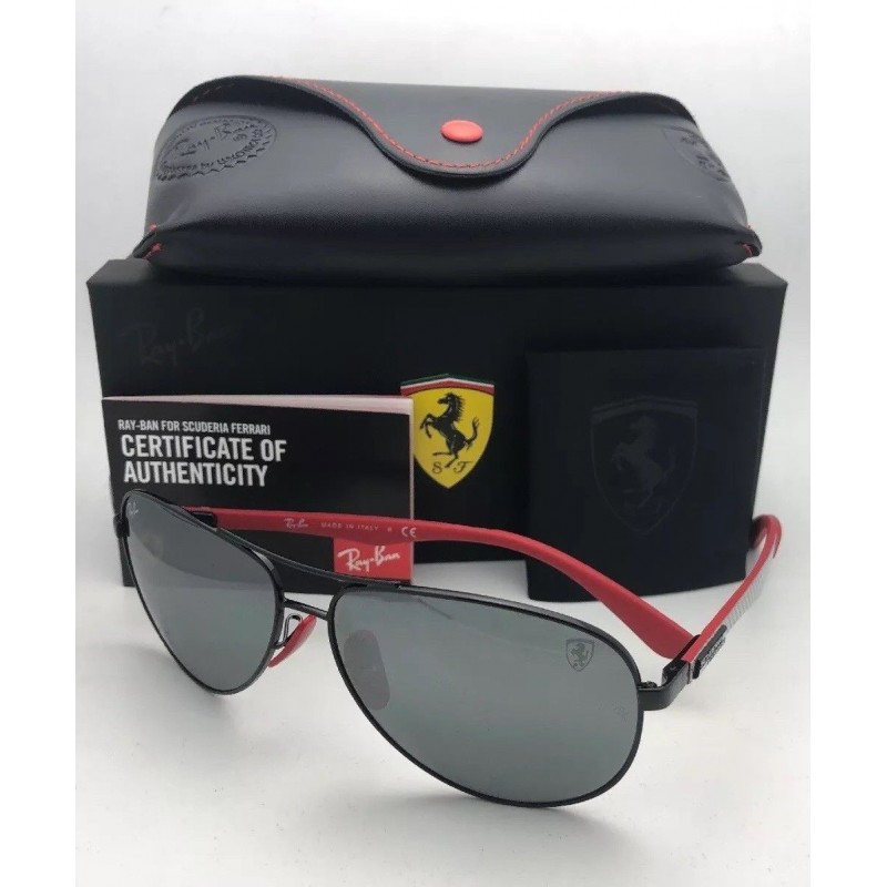 Lentes de sol Ray Ban RB8313M F009/6G Aviator Scuderia Ferrari Fibra de carbono