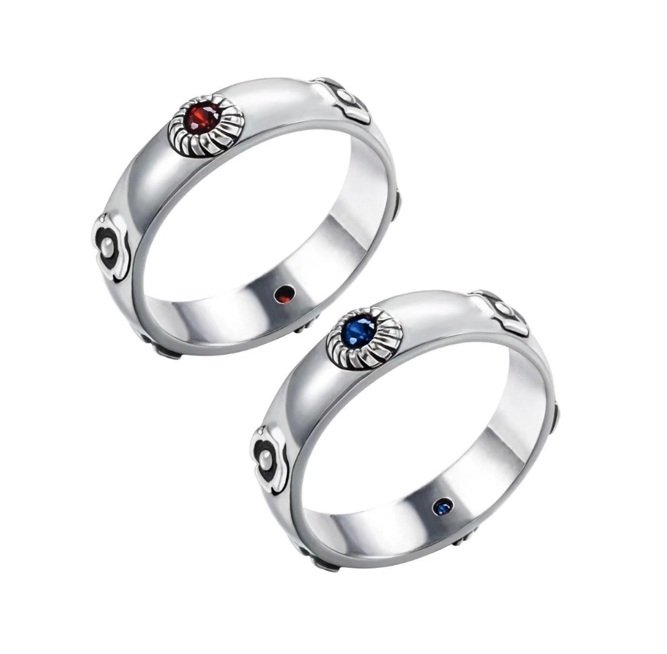 2 Pzs Anillos De Ajustables Sophie Y Castillo De Anime.