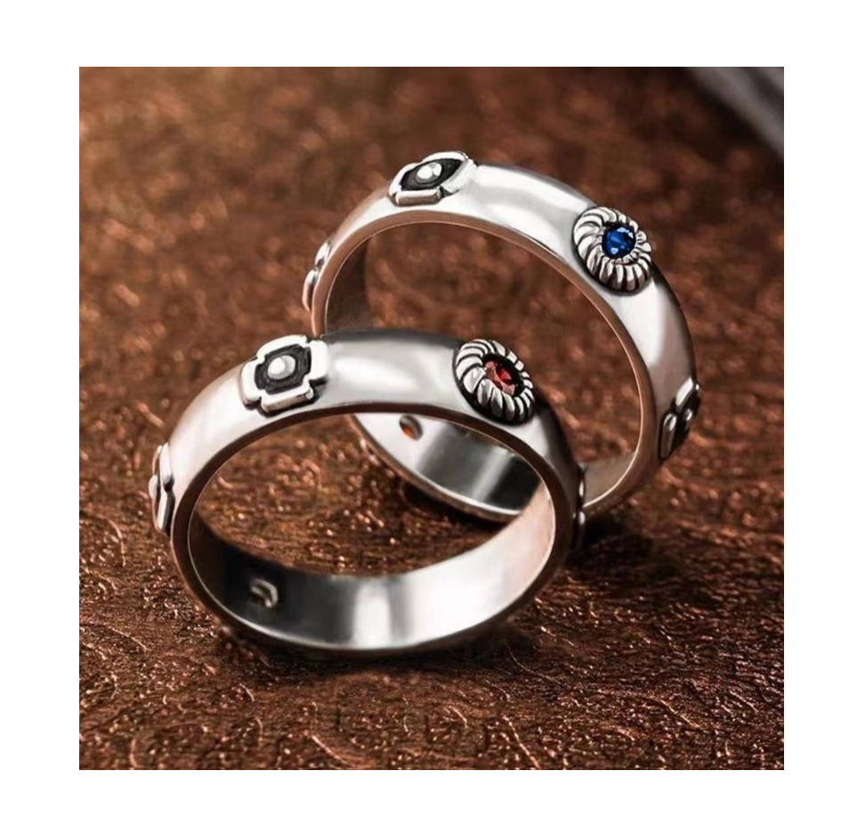 2 Pzs Anillos De Ajustables Sophie Y Castillo De Anime.