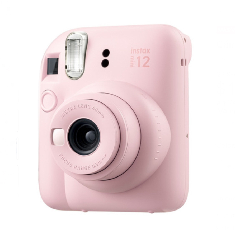 Cámara Instax Mini 12 Color Rosa.