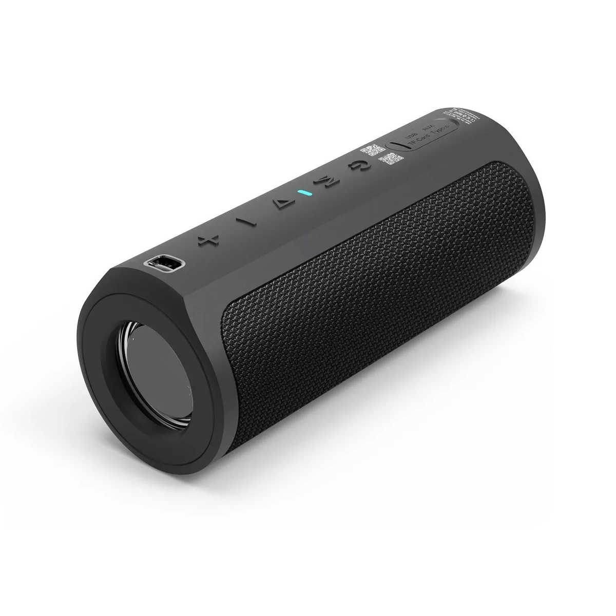 Bocina portátil con bluetooth waterproof negra