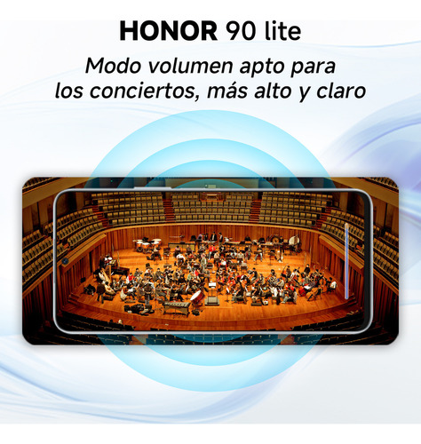 Celular Honor H90 Lite Dual SIM 256GB Cian 8GB RAM.