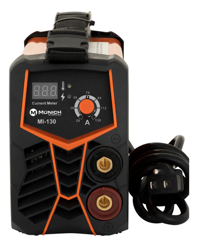 Soldadora inverter Múnich MI-130 naranja y negra 60Hz 110V