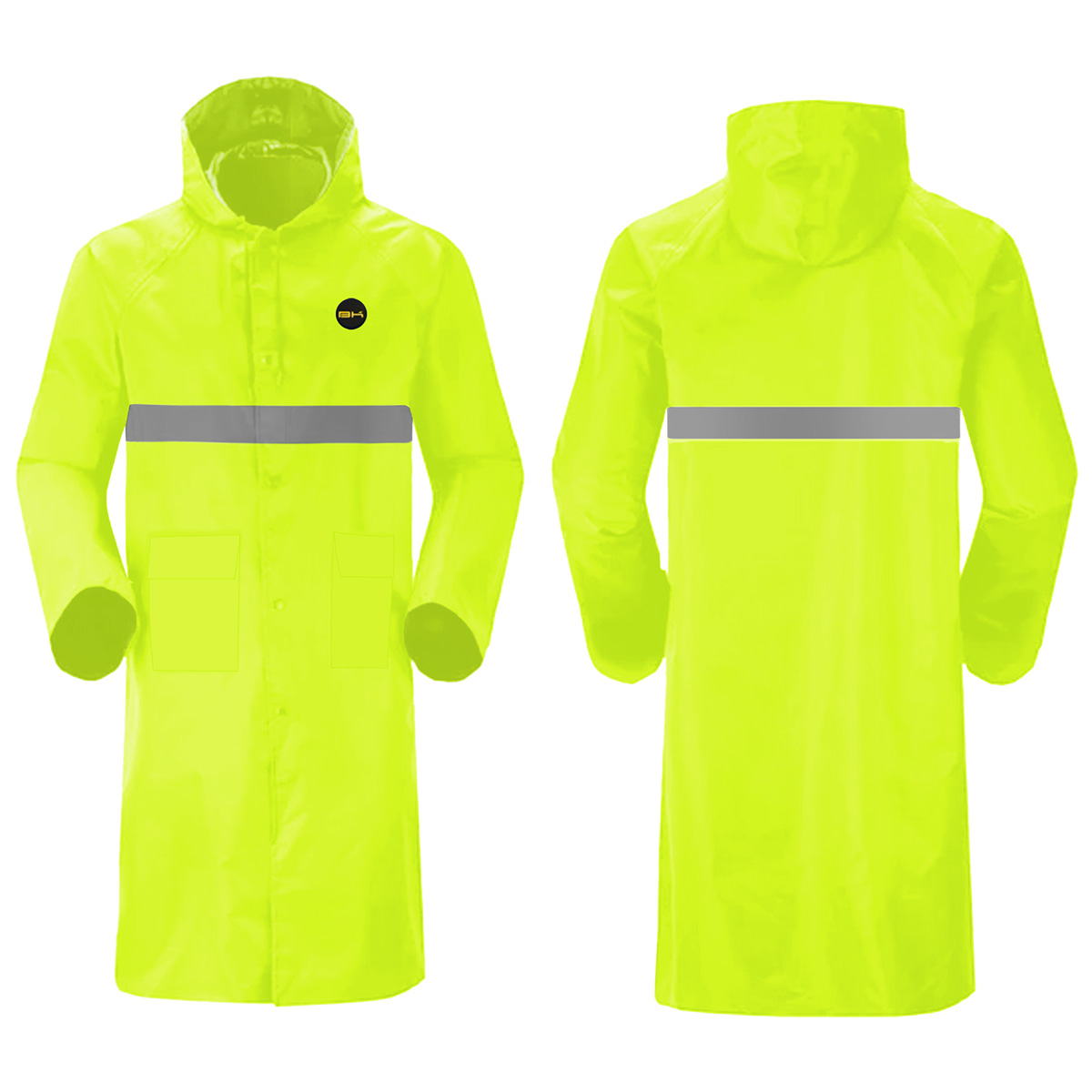 Impermeable gabardina largo para lluvias ligero premium unisex hombre mujer con reflejantes rainwear tallas disponibles.