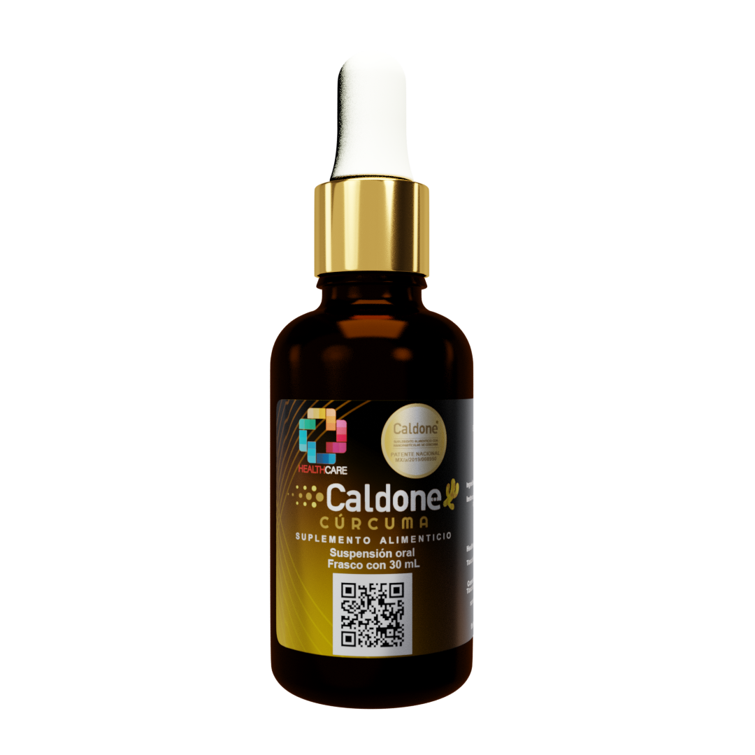 CURCUMA el 98% de absorción en gotas, con nanotecnología aplicada. CALDONE 