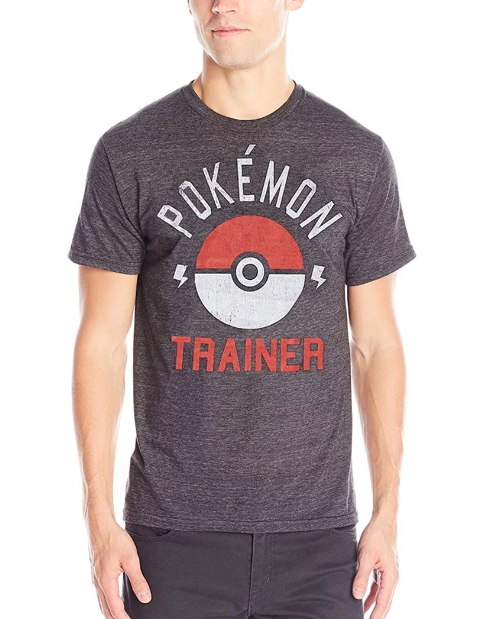 PLAYERA INFANTIL POKEMON POKEMON TRAINER GRIS CHICA.
