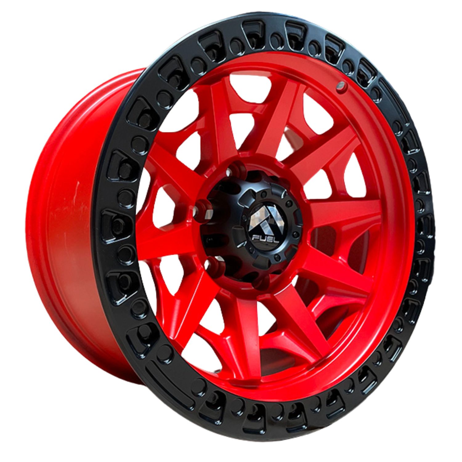 4 RINES MATT BLACK RED 18 6X139.7 Toyota Hilux,Nissan Titan,Ford Ranger,Chevrolet Silverado  1500,Chevrolet