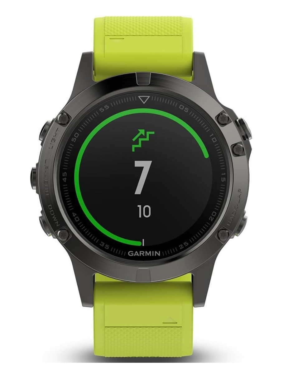 Reloj Garmin Fenix 5 Gris con Amarillo.