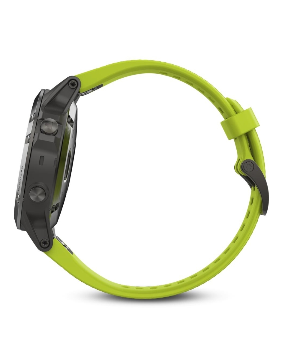 Reloj Garmin Fenix 5 Gris con Amarillo.
