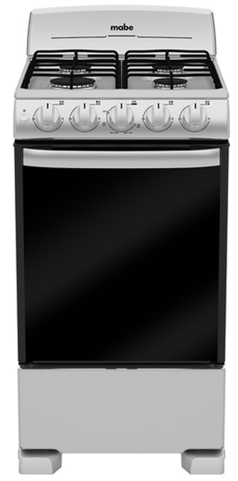 ESTUFA 20P DE PISO ENC ELECTRONICO 4 QUEMADORES PLATA MERCURY.