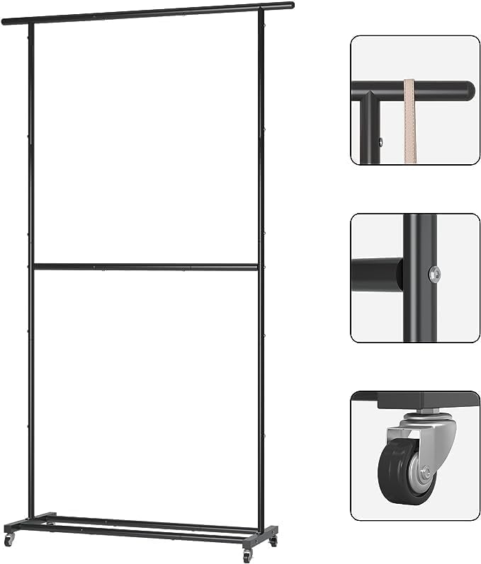 Ilios Innova Perchero De Ropa Multifuncional Para Dormitorio | Ligero organizador de ropa para recamara | Tendedero | organizador y zapatero