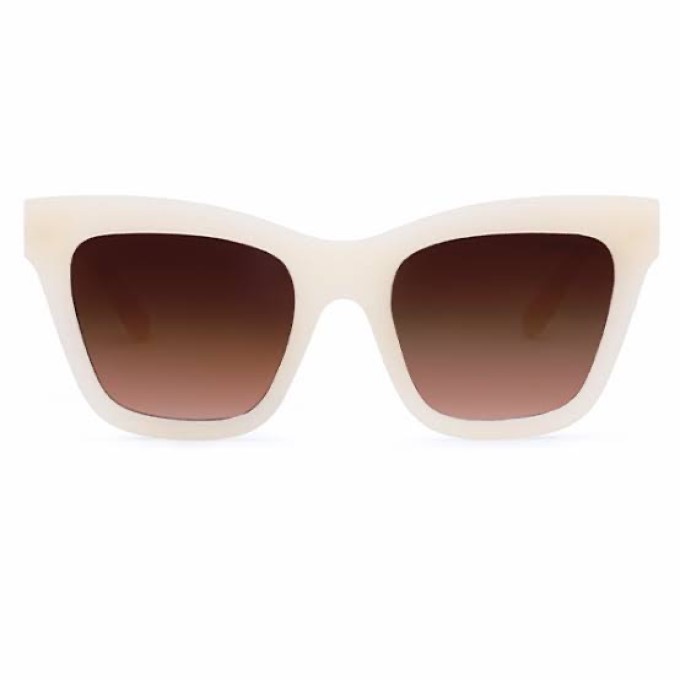 Lentes De Sol Vanesa Cuadrados Crema By Rebel
