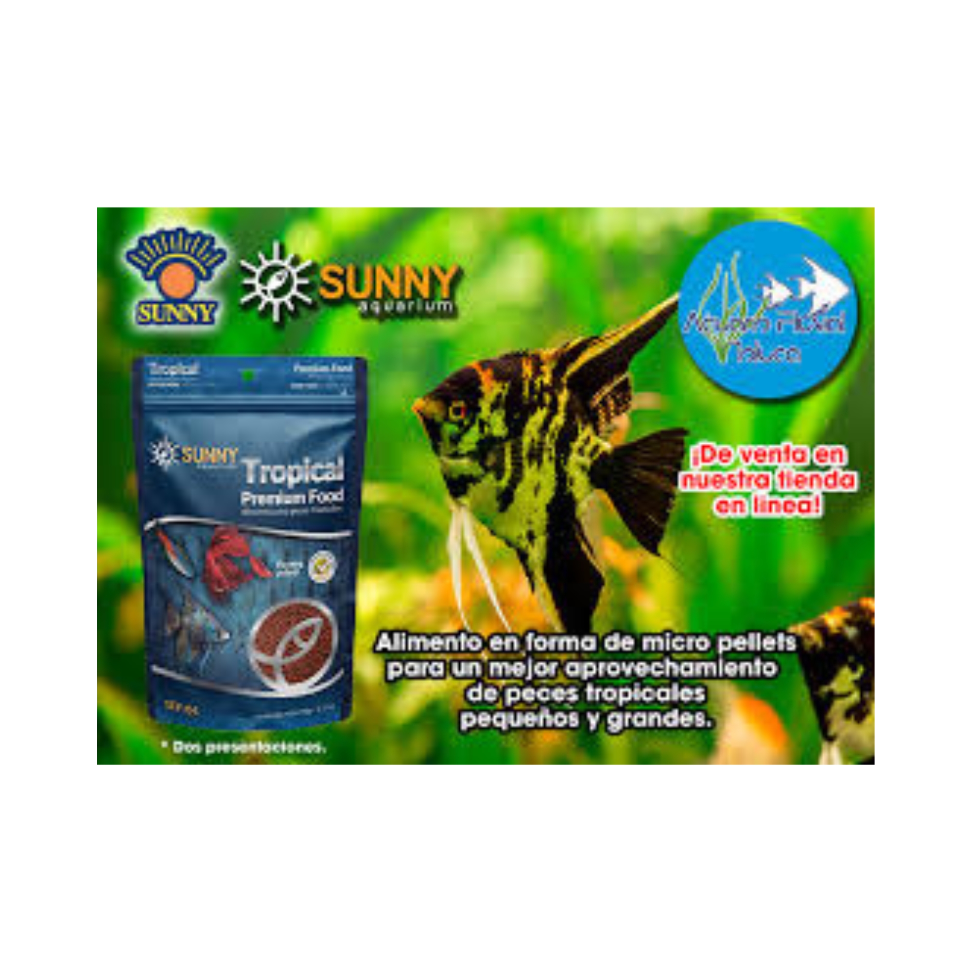 Alimento para peces tropicales tropical 90 gr .