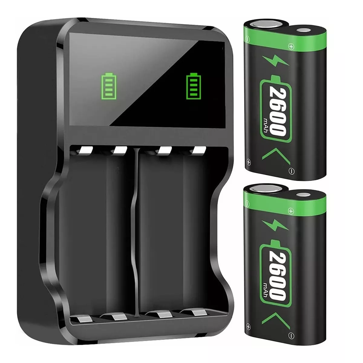 Batería Recargable Para Mando Xbox One/s/x/elite, 2x2600mah Negro