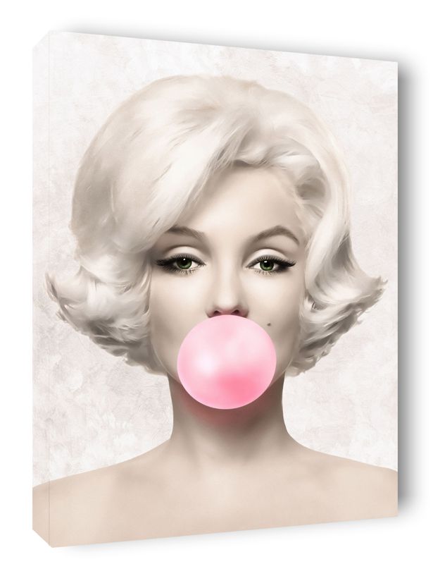 Cuadro Decorativo Canvas Marilyn Monroe con chicle.
