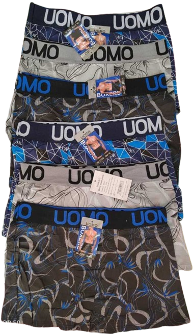 Set de 6 bóxer premium para hombre, talla chica, color/modelo aleatorio.