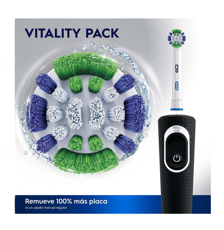 Cepillo De Dientes Eléctrico Oral-b Vitality 100+3 Repuestos.
