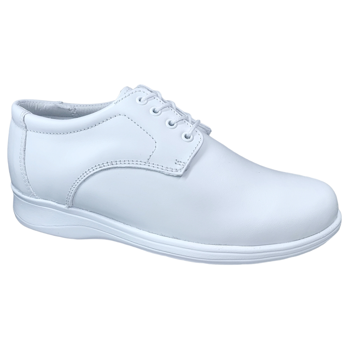Zapatos de Enfermeria para Mujer en Piel Clinicos Blanco Ideal para Guarderias y Hoteles
