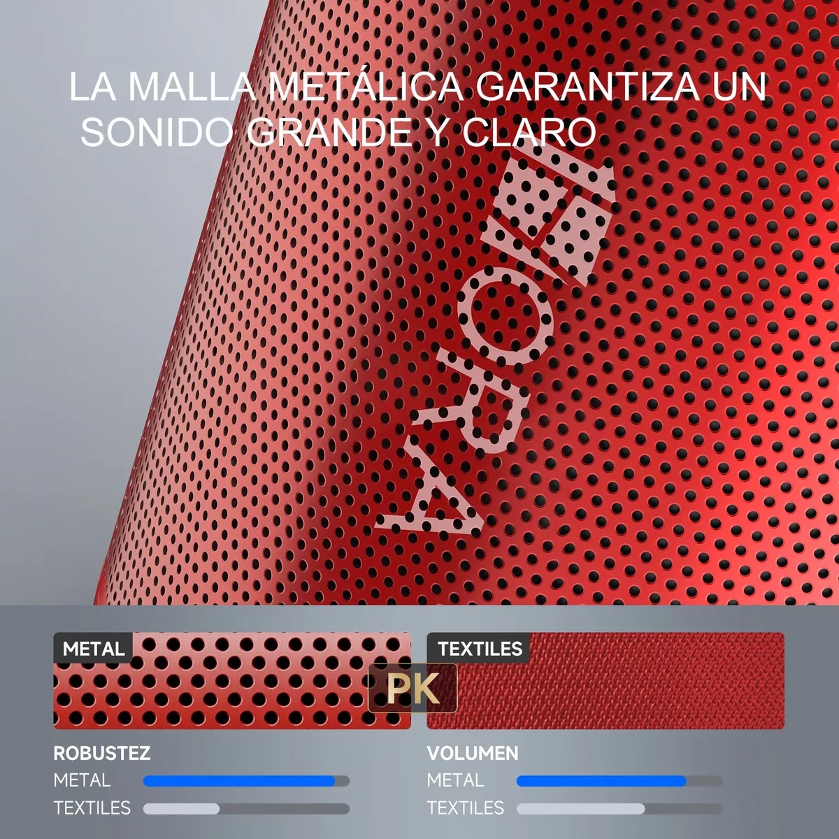 Mini Bocina Portátil Bluetooth Inalámbrica Altavoz Rojo