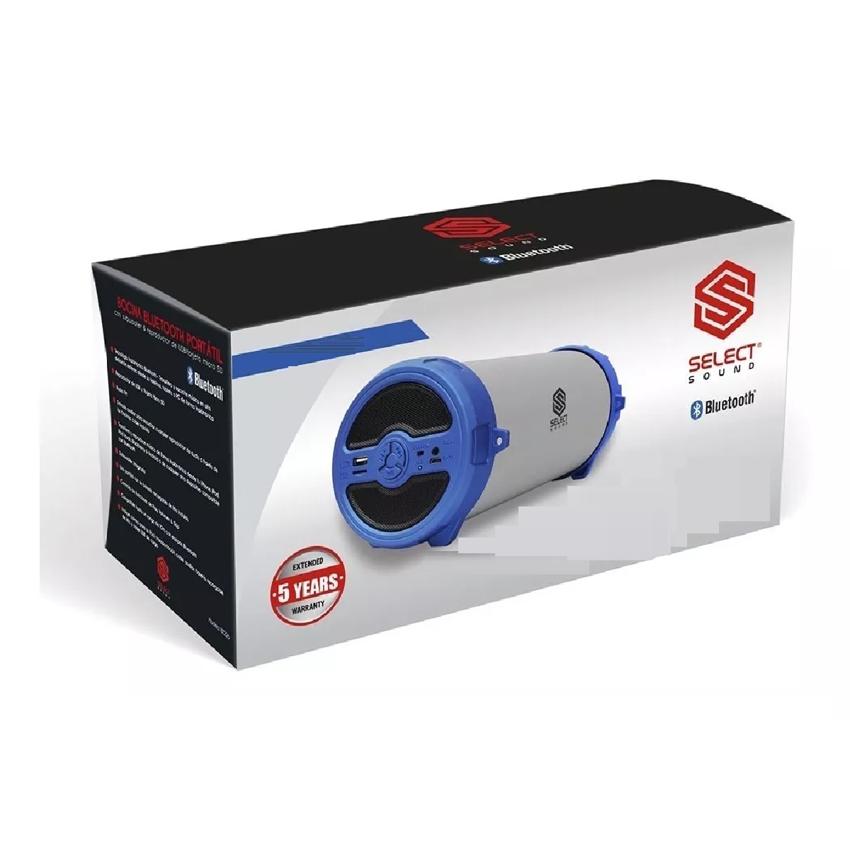 Bocina Bluetooth Radio Fm Usb Color Azul