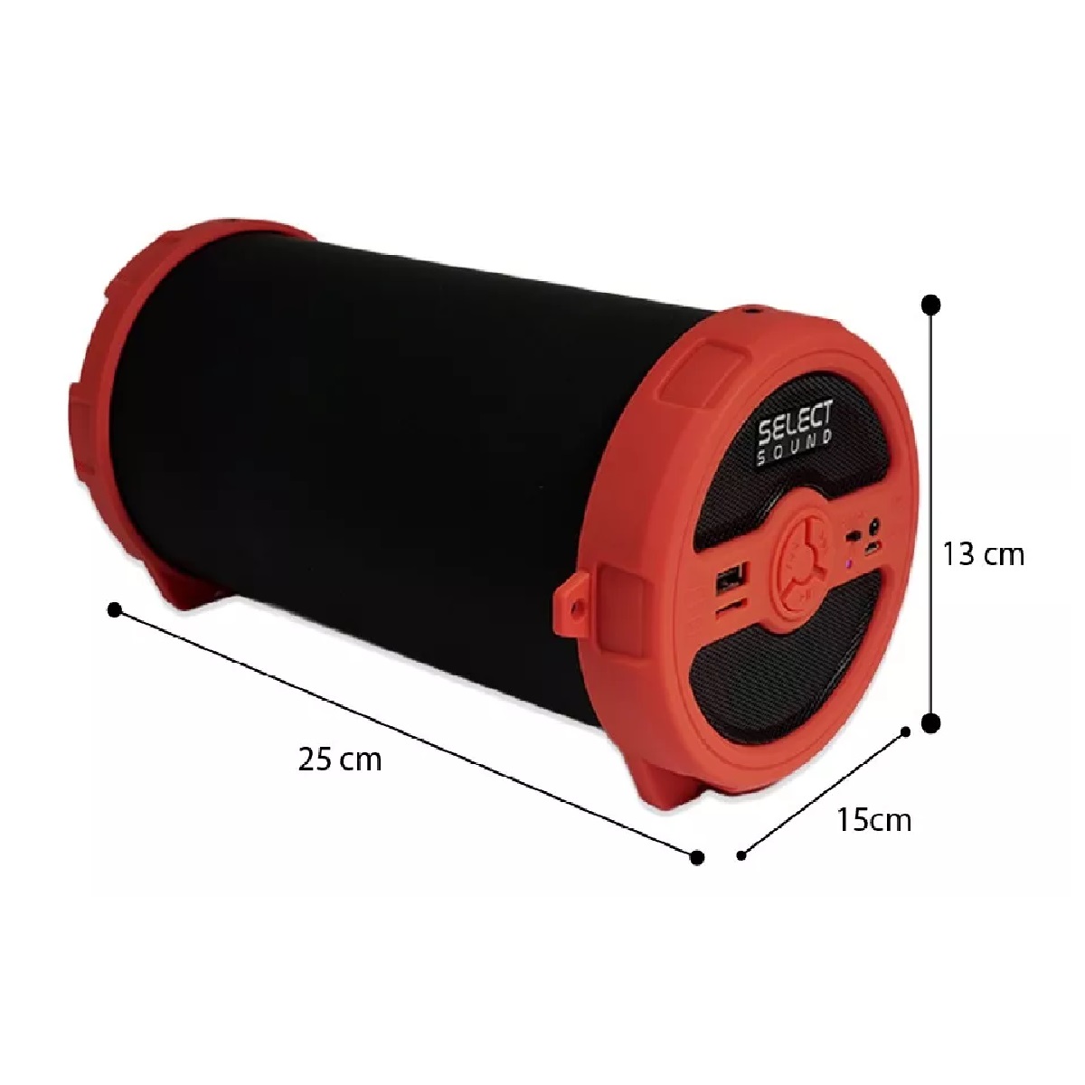 Bocina Bluetooth Radio Fm Usb Color Rojo