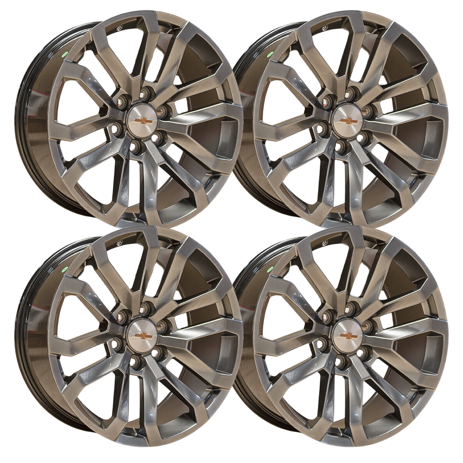 4 RINES HYPER BLACK 22 6X139.7 Chevrolet Silverado 1500,GMC Sierra 1500