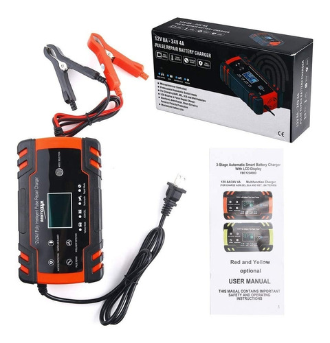 12v 24v Mantenedor Cargador Inteligente Batería Agm Gel Wet