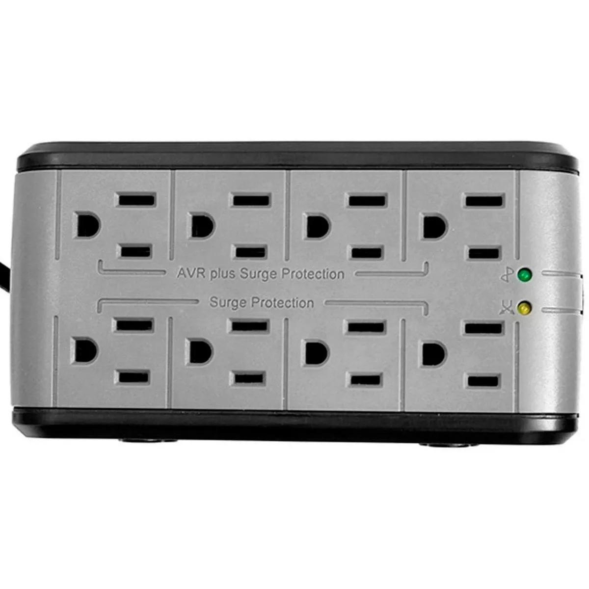 Regulador De Voltaje Vorago Avr-100 1000va 120v Ca Negro.