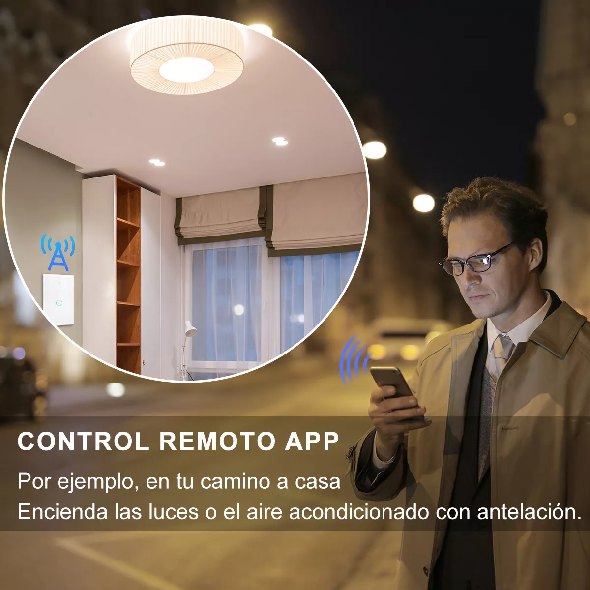 Interruptor Inteligente Wi-fi De 1 Vías Blanco Sin Neutro